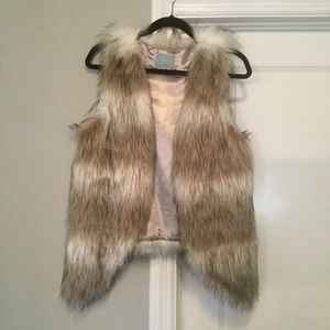 Skies Are Blue Faux Fur Vest